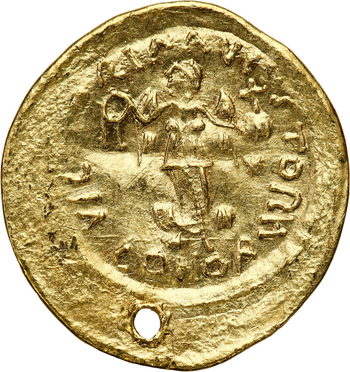 Bizancjum. Justynian I (527-565). Tremissis, Konstantynopol